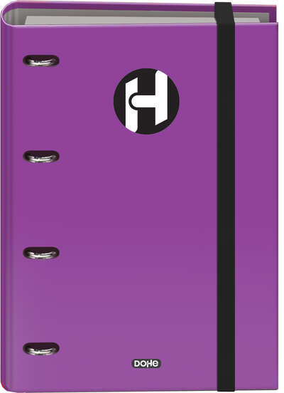 Dohe Serie Icon Carpeta de 4 Anillas A4 Recambio incluído 100H de 90gr. Morado