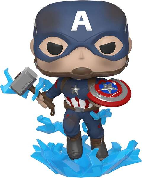 Imagen extra Funko Pop Marvel Avengers Endgame Capitan America con Escudo Roto y Mjolnir
