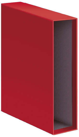 Cajetin Archivador A4 Lomo Ancho. Rojo