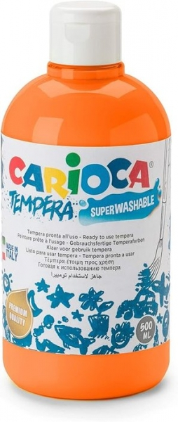 Carioca Botella Tempera 500ml Naranja