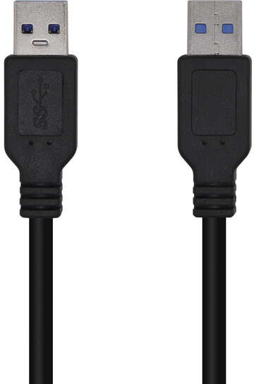 Aisens Cable USB 3.0 - USB-A Macho-Macho - 2m - Negro