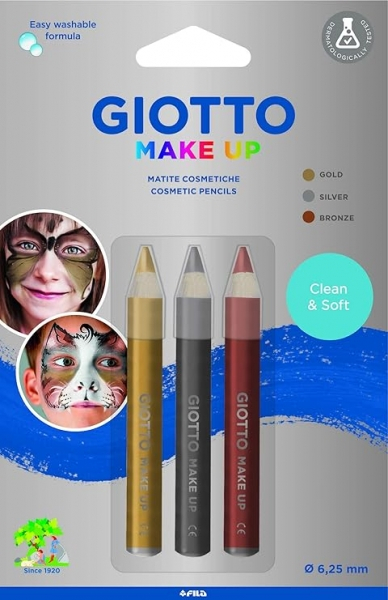Giotto Make Up Metallic Pack con 3 Lapices Cosmeticos