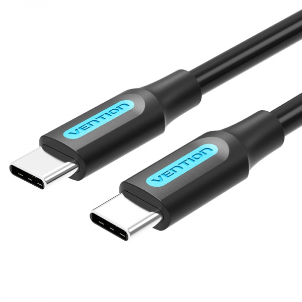 Imagen extra Vention Cable USB-C Macho a USB-C Macho - 1.5m 3A - PD60W - Negro