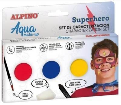 Alpino Aqua Make Up Set de Caracterizacion de Superheroes