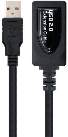 Imagen extra Nanocable Cable Prolongador con Amplificador USB-A 2.0 Macho a USB-A Hembra 15m