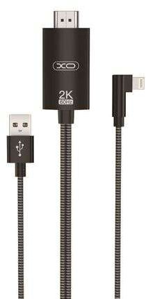 Imagen extra Adaptador de Cable Lightning A Hdmi - de 1.8m - Resolucion 2K(60Hz)/1080P - Datos y Audio - Alimentado USB