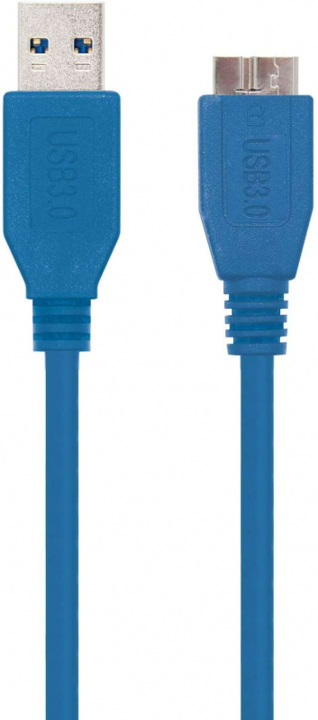 Imagen extra Nanocable Cable USB-A 3.0 Macho a Micro-USB 3.0 Macho 1m - Azul