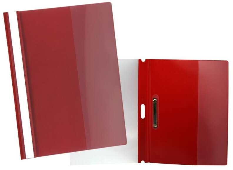 Dossier con fastener A4 en Polipropileno ECONOMICO. Rojo