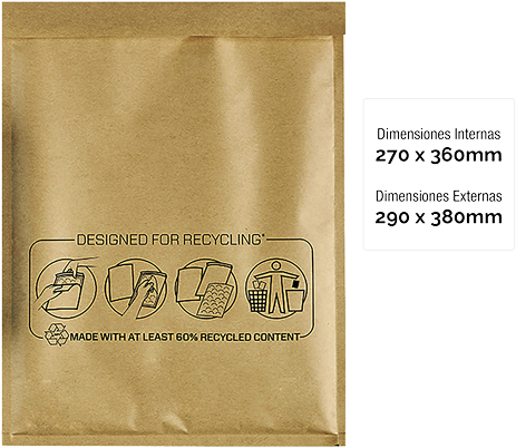 Imagen extra PACK 50 Sobres de Burbujas Acolchados 270x360 mm
