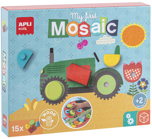 Apli Mosaico Educativo de Madera