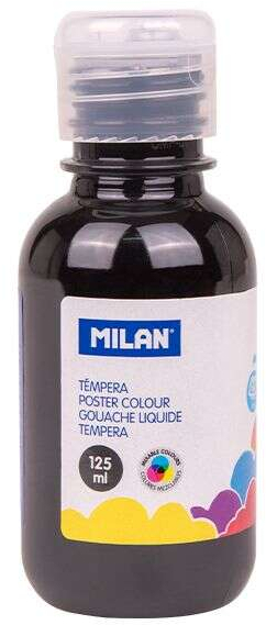 Botella tempera Milan 125ml Negro