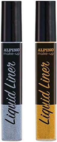 Imagen extra Alpino Make-up Liquid Liner Pack con 2 Botes de Maquillaje Liquido con Aplicador. Oro y Plata