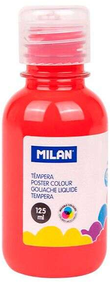 Botella tempera Milan 125ml Rojo