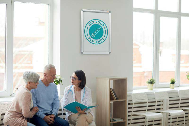 Imagen extra Marco Publicitario A4 con Proteccion de PVC Antirreflectante y Resistente a la Intemperie. Nobo 