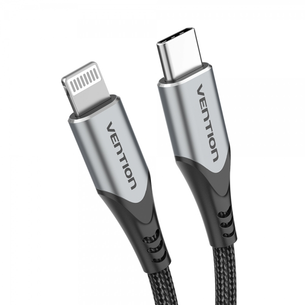 Imagen extra Cable USB-C a Lightning 3A 27W 480Mbps MFi - 2m - Gris