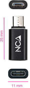 Imagen extra Adaptador MicroUSB Macho A USB-C Hembra - Negro