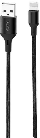 Cable USB-A Macho a Lightning - Carga + Alta velocidad - 2.4A - 2m. Negro