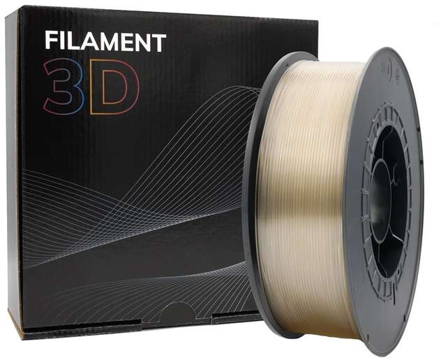 Imagen extra Filamento 3D PETG Diametro 1.75mm Bobina 1kg Color Transparente