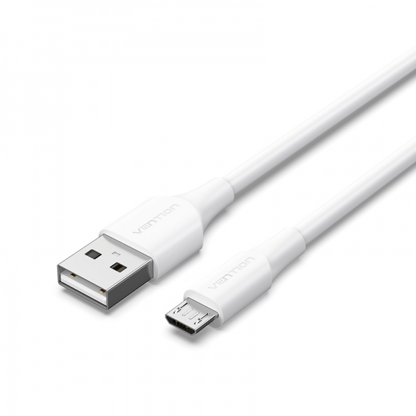 Imagen extra Vention Cable USB 2.0 Macho a MicroUSB Macho - 3m - 3A - 60W - 480Mbps - Blanco