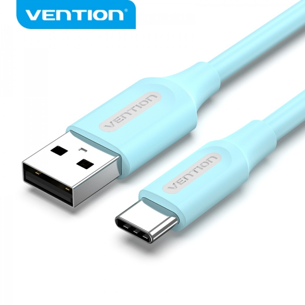 Imagen extra Vention Cable USB-A Macho a USB-C Macho - 1m - 3A 60W 480Mbps - Azul