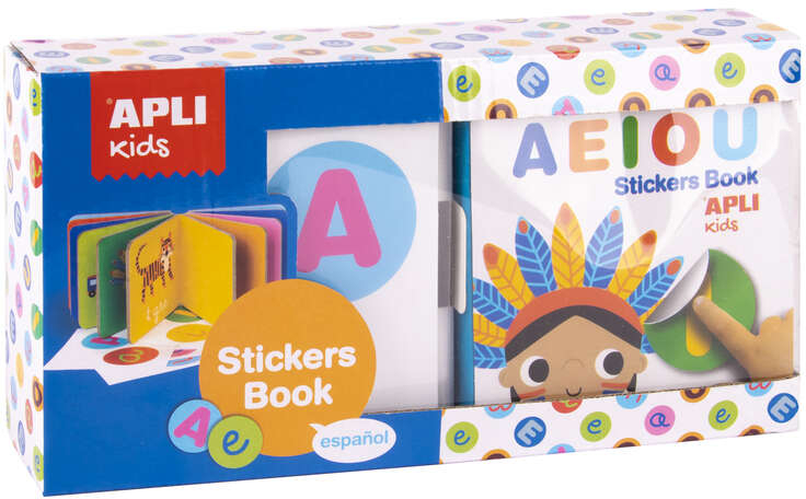 Apli Libro de Pegatinas Vocales Educativo