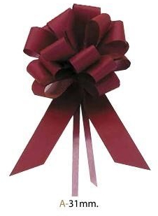 LAZO AUTOMATICO POLIPROPILENO MATE 2204 31MM ROJO