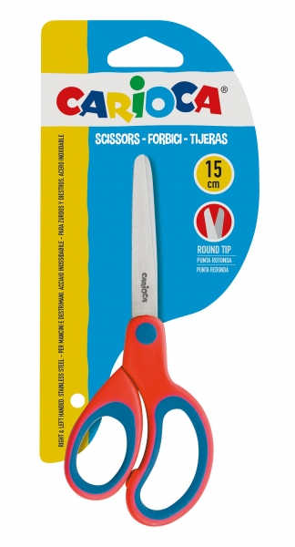 Carioca Tijeras Grandes 15cm. Rojo