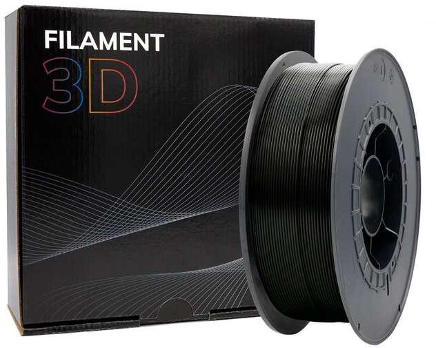 Imagen extra Filamento 3D PLA Diametro 2.85mm Bobina 1kg Color Negro