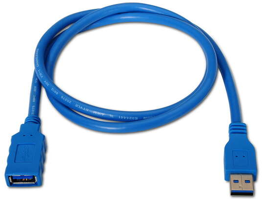 Imagen extra Aisens Cable Extension USB 3.0 - USB-A Macho a A Hembra - 2m - Azul