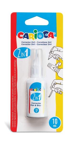 Corrector 2 en 1 Carioca Pen & Brush de 10ml
