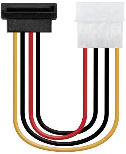 Cable SATA Alimentacion Acodado 5.25