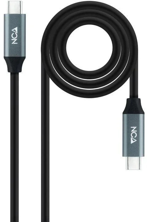 Nanocable Cable USB 3.2 Gen2x2 100W 4K/60Hz USB-C Macho-Macho - 3m - Negro