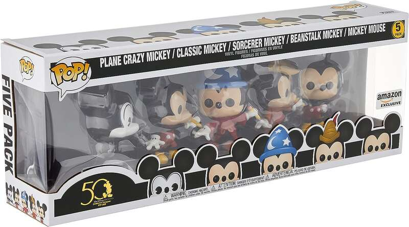 Funko Pop Disney Archivos Pack Premium 5  Figuras Mickey Mouse Classic