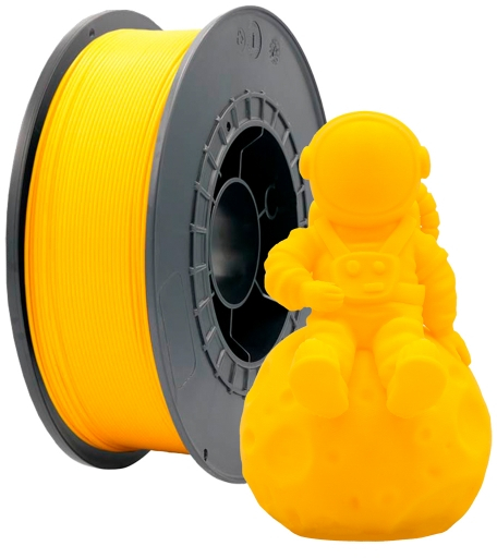 Filamento 3D PETG Diametro 1.75mm Bobina 1kg Color Amarillo
