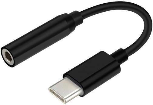 Aisens Conversor USB-C a Audio - Frecuencia de Muestreo 384KHz 32Bit - USB-C Macho a Jack 3.5 Hembra - 15cm - Negro