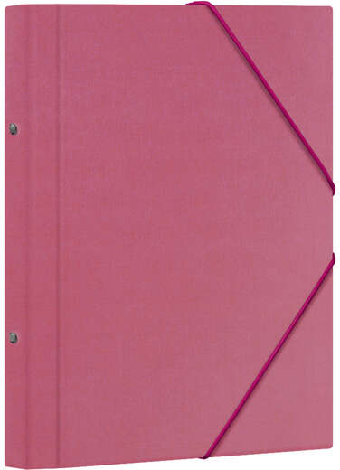 Dohe Carpeta Clasificadora 12 Departamentos Folio Carton Plastificado Cierre con Gomas Rosa