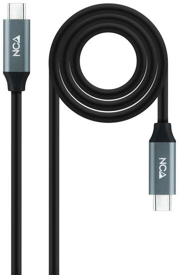 Nanocable Cable USB 3.2 Gen2X2 100W 4K/60Hz USB-C Macho-Macho 1.5m - Negro