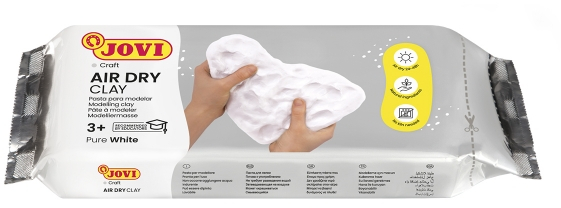 Jovi Air Dry Pastilla Pasta Modelar Endurecible al Aire Blanco