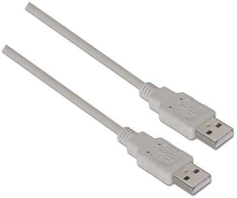 Aisens Cable USB 2.0 - USB-A Macho-Macho - 1 metro - Beige