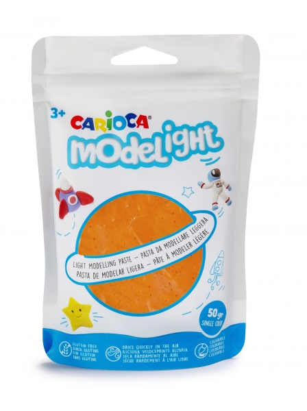 Carioca Modelight Pack de Pasta de Moldear Super Ligera  Naranja