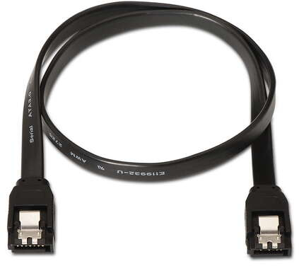 Imagen extra Cable SATA III Datos 6G con presilla de 50cm