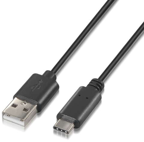 Aisens Cable USB Tipo C a USB A 2.0 - Carga Rapida - 2m - Negro