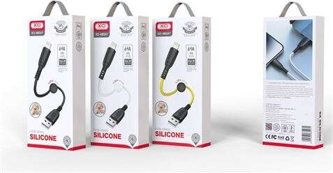 Imagen extra Cable NB247 Carga Rapida USB - Lightning - 6A - 25cm con Clip. Blanco