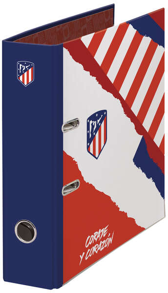 Archivador de oficina Atletico de Madrid A4 Lomo Ancho -Coraje y Corazon- 2 Anillas