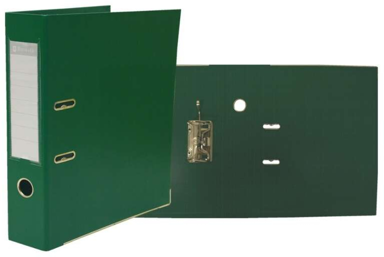 Archivador ECONOMICO PVC A4 Lomo ANCHO Ollao, Tarjetero y Cantonera metalica. Verde