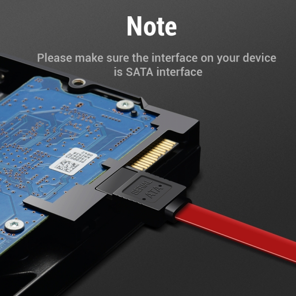 Imagen extra Cable SATA Hembra a SATA Hembra Acodado de 50cm (Color aleatorio)