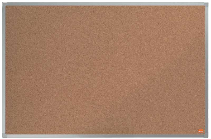 Tablero de Anuncios de Corcho 90x60 cm (marco de Aluminio). Nobo Essence