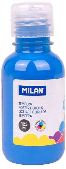 Botella tempera Milan 125ml Azul