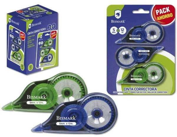 Pack de 3 Cintas Correctoras 5mm x 12m ECONOMICAS