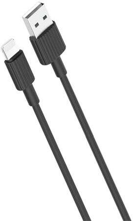 Cable NB156 Silicona USB - Lightning - 2.4A - 1 metro. Negro